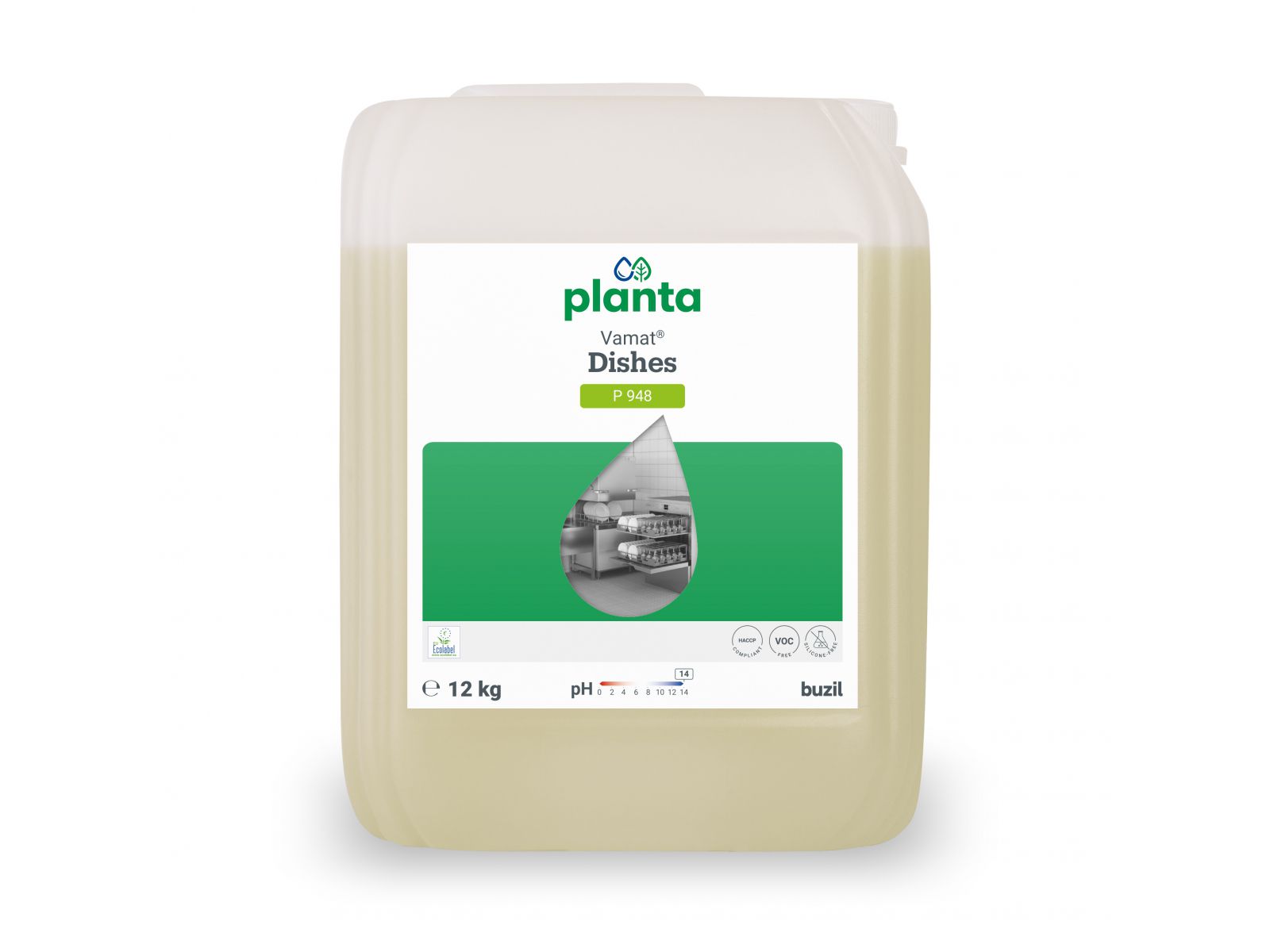 Vamat Dishes P948 Buzil 12kg Płyn do mycia naczyń